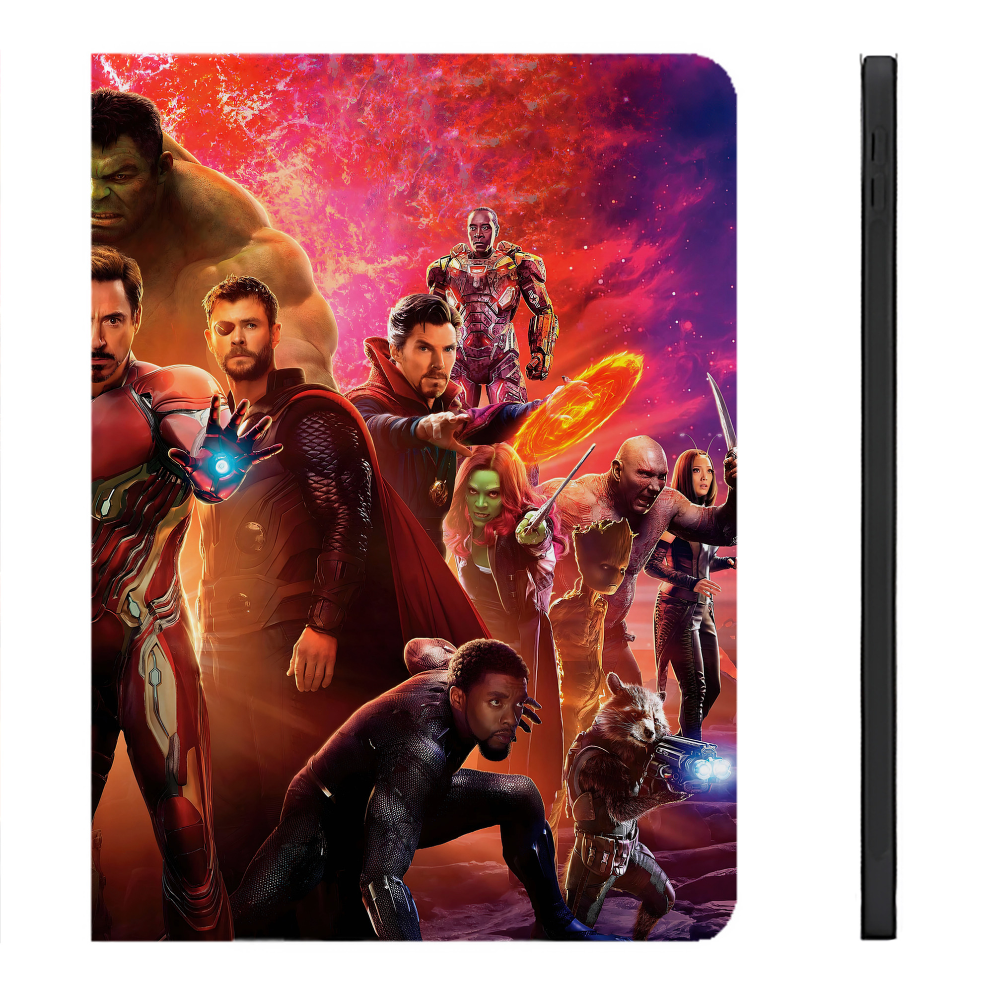 （画像用） アベンジャーズ The Avengers IPadケース ペンホルダー付き ブックスタイルデザイン